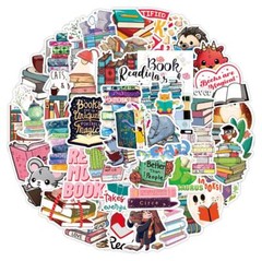 Books Reading Animals Stickers Teacher Vinyl Decal Reward School Pack Lot 50pcs