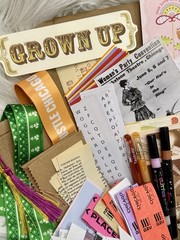 Junk Journal Ephemera Kit | Scrapbooking, Collage, Mixed Media Supplies 1LB Box