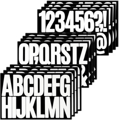 3 Inch Vinyl Letter Stickers – 144 Pieces Large Waterproof Sticky Stick on Alpha