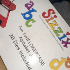 Sizzix Fun Serif Lowercase Alphabet Die Set 26 Dies, Blue (38-0372)