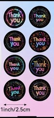 40pcs Thank You Stickers 1 Inch Small Business Envelope Seals Bridal baby Shower