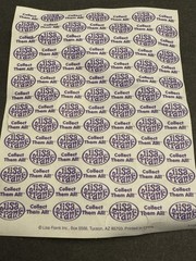Vintage Lisa Frank Sticker Sheet Holographic Sparkly Metallic Girl Power