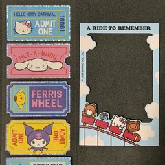 Pipsticks X Sanrio “Fair Ride Friends” HK & Friends Sticker Sheet (2x9in)