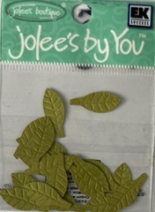 GREEN MID BIRCH LEAF Die-cut Embellishment(20pc)Jolee’s •Garden•Christmas•Stem