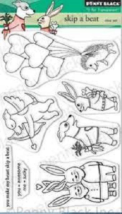 Penny Black Creative Clear Stamps – SKIP A BEAT