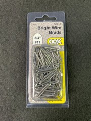 3/4″ #17 Bright Wire Brads