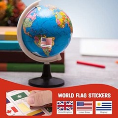 960 Pcs World Flags Stickers World Map Passport Stickers for Planner Journal