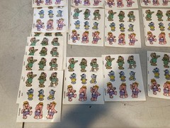 Vintage 1980s Sticker Sheets Post Cereal