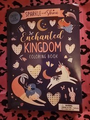 Sparkle and Shine Enchanted Kingdom color book with BLING BLING stickers NEW
