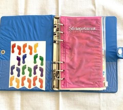 Stickopotamus Sticker 6-Ring Binder Album With 32 Stickers Pages