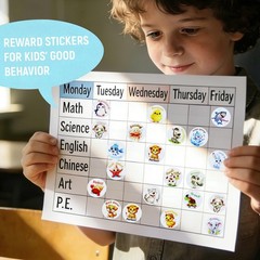 Colorful Animal Reward Stickers – 1500 PCS, Fun Classroom & Party Essentials, 1