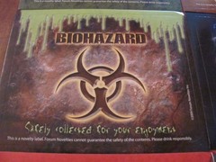 NEW UNUSED LOT OF 8 HALLOWEEN THEMED NOVELTY BOTTLE LABELS / STICKERS