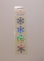 Mrs. Grossman’s Lot 2 Strips Brand New Package ~Sparkle Snowflake~ Stickers HTF