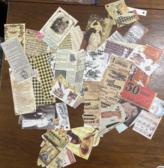 Mixed Lot Scrapbooking Supplies Paper Ephemera Card Making Craft Junk Journal