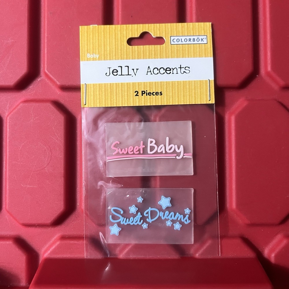 Colorbok Jelly Accents 2 Pieces Sweet Baby Dreams Scrapbooking Brand NEW