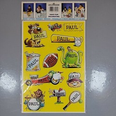 Paul – True Vintage NOS Celebrity Stickers Self-Adhesive/Removable by Mark I