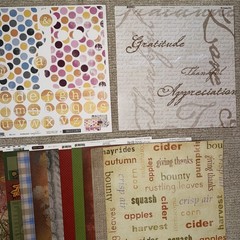 FALL/THANKSGIVING Themed Embellishments Kit