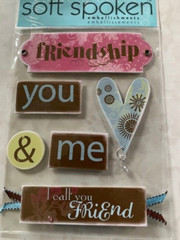 SOFT SPOKEN ME & MY BIG IDEAS 3D STICKERS HAPPY KAY -FRIENDS