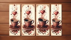 Coffee Bookmarks Junk Journal Scrapbook Choose A Set