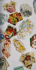 Huge lot Of 125 Vintage Small Stickers/Stamps NEW People Floral & More