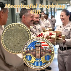 Thin Gray Line Coin – U.S. Correctional Officer Challenge Coins Honor Correct…