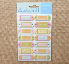 Daisy Hill Dimensional Word Tag Stickers