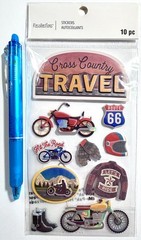 Cross Country Travel Stickers Scrapbooking Card Craft Recollections