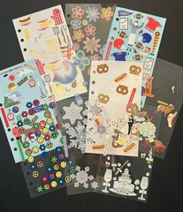 Stickopotamus 6 Ring Binder Includes Sticker Pouch & 48 Partial Sticker Sheets