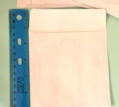Junk Journal Supply CD/DVD White Paper Sleeves plain 10 pockets storage cards