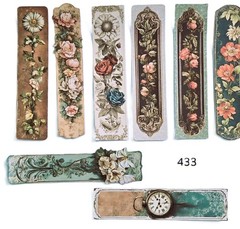 Victrorian Style Tall Bookmarks Supplies Scrapbooks Junk Journal 433