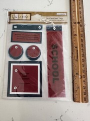 Colorbok Kolette Dimensional Self Adhesive Destination Tags»School» Scrapbooking