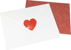 Heart Stickers | 1.5″ Inch Wide – 500 Pack | Pick One Color