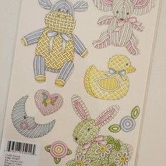 NEW Lot 7 Pkgs BABY BOY Stickers Rub-Ons Transparency Making Memories Daisy Ds-Z