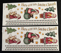 Vintage Rare «HERE COMES SANTA CLAUS!» Santas~TREES~Borders from Bo Bunny Press