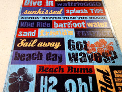 Reminisce Wave Crashers Beach Ocean Cardstock Stickers 12″ Scrapbooking 2 Sheets