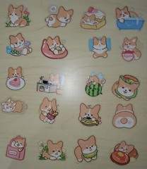 50 Cute Corgi Shiba Cartoon Dog Puppy Kawaii Stickers