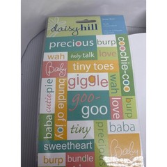 Daisy Hill Baby Stickers Scrapbooking Embellishments Words Animals New 3 Sheets