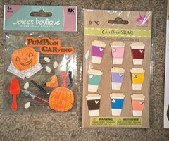 Lot of 39 Packages of Crafters Square Pop Up Stickers Scrapbooking Large Variety