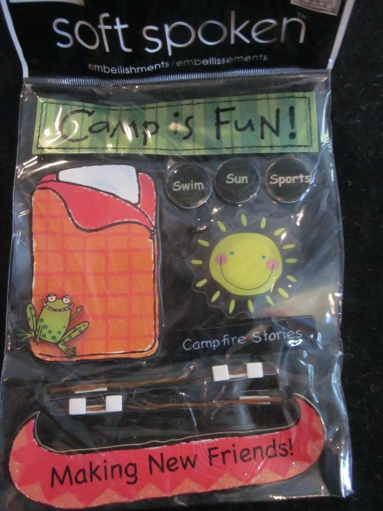 Soft Spoken Scrapbooking Embellishments Ellen’s Summer Camp Brand New