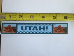 NEW S.R.M. Press Utah #19244 Header Sticker 6″ States Titles State Souvenir