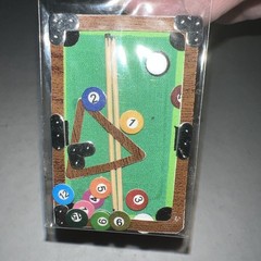RARE Jolees Mini Billiards Pool Table Sticks Balls Sport Scrapbook Stickers 3D