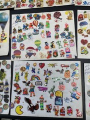 Vintage 80s Sticker Book Pages Scratch and Sniff Puffy Stickers Halloween