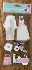 RARE Jolees Flower Girl Pillow Ring Bearer Boy Wedding Gloves Tux Dress Stickers