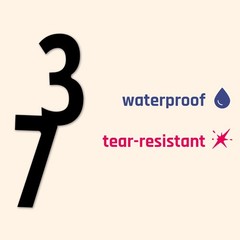 600 Pcs 1 Inch Waterproof Vinyl Number Stickers for Wood Plastic Glass Surfaces