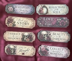 Dark Gothic Romance Junk Journal Kit Vintage Ephemera Victorian Scrapbook 77 Pcs