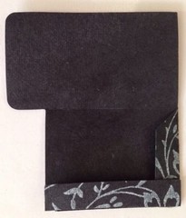 LIBRARY CARD POCKET Die-Cut(4pc) Approx.3″x1-3/4″Handmade Paper •Journaling•Deco