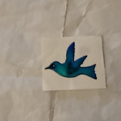 Touch Me Oilies Vintage Sticker Dove Bird Changing Colors Oily Rare 80s