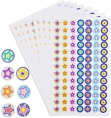 2730 Teacher Stickers, Small Reward Stars for Kids, Students (91 x 30 Sheets)