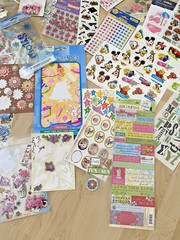 Lot of Stickers 28 New Packs and Random Loose Special Moments Foamies Scrapbook