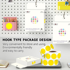 1000 Pack, Yellow Dot Stickers 1 Inch round Circle Labels Garage Sale Stickers